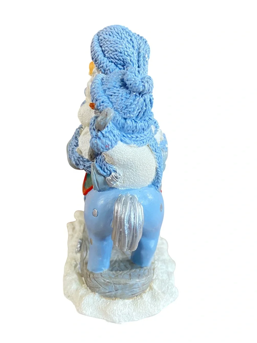 Snow Buddies Santa Rocking Horse Holiday Whimsy Christmas Decor Ceramic Figurine